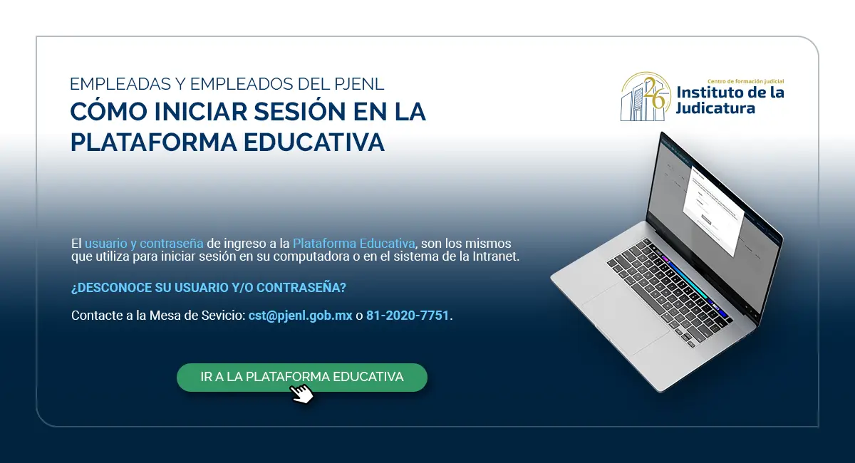 Aviso Iniciar Sesión en Plataforma Educativa